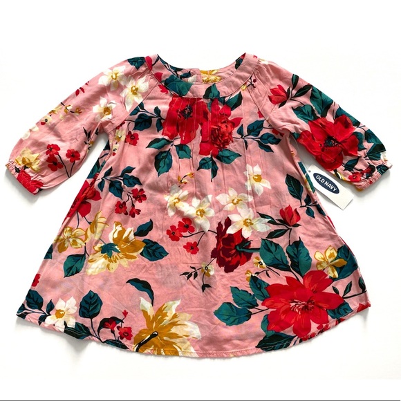 Old Navy Other - NWT Old Navy Floral Print Dress Size 3-6 Months